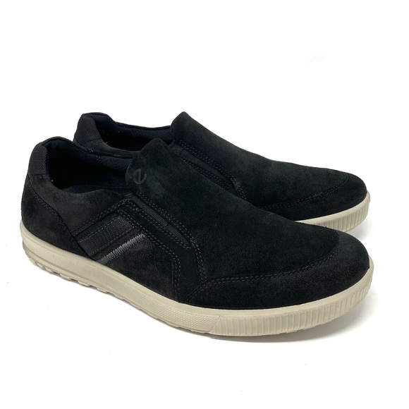 🌿Sale🌿 ECCO Ennio Slip On Suede Men's Sneakers Black Size 9 - Picture 5 of 9